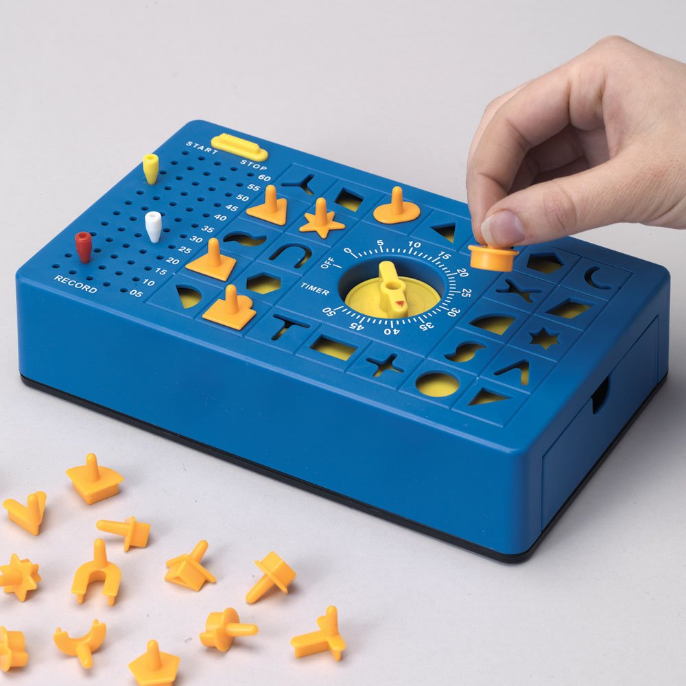 TimeShock Retro Timed Fun Board Game with Timer and Pop-up Tray - Measures 9" x 5" x 2"