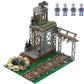 WW2 Military Base Building Set - 398 Pcs Army Fortresses, Trenches, Realistic WW2 Scene Recreation,Witch 4 Soldier Figures