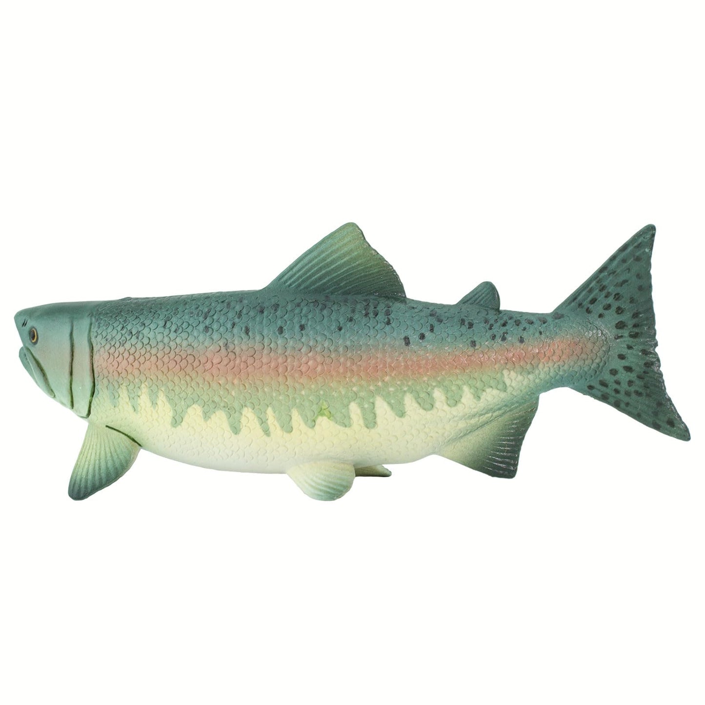 Safari Ltd. Salmon Fish Figurine - Detailed 7" Plastic Model Figure - Fun Educational Play Toy for Boys, Girls & Kids Ages 3+