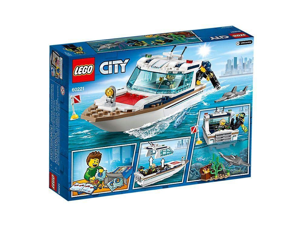 LEGO City Great Vehicles Diving Yacht 60221 Building Kit (148 Pieces)