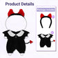Halloween Red Devil Costume Clothes Set with Horn Headband for 15-17cm (4 Inch) Blind Box Dolls