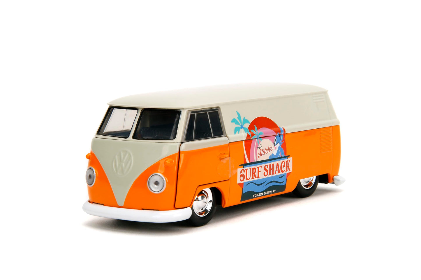 Jada Hollywood Rides Disney Stitch 1961 VW Bus - Die-cast Car with Opening Doors, 1:32 Scale, Ages 8+ (Collector’s Edition)