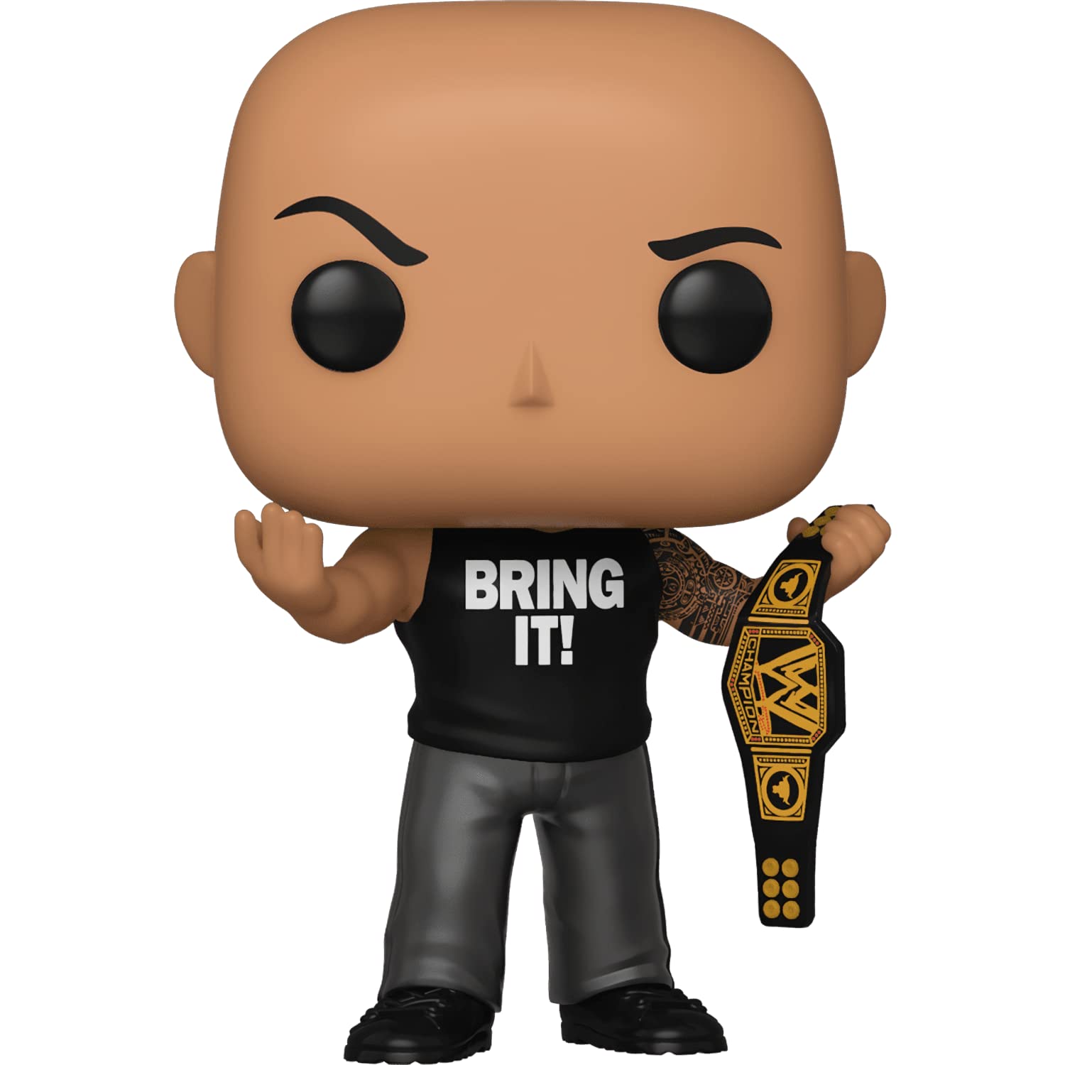 Funko The R o c k (EE Exc): P o p ! Vinyl Figurine Bundle with 1 Compatible 'ToysDiva' Graphic Protector (091-56775 - B)