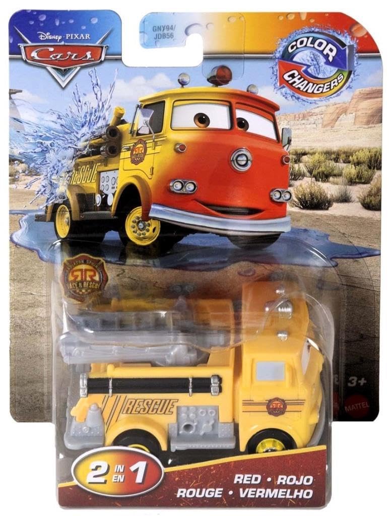 Cars de Disney y Pixar Color Changers Red Toy Vehicle for Ages 3 and Up