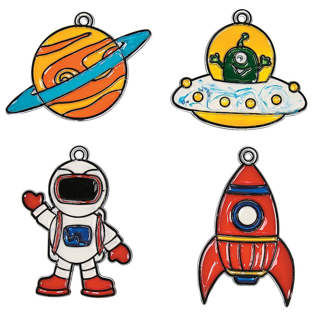 Fun Express Outer Space Suncatcher Kit Makes 24