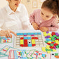 120 PCS Wooden Matching Puzzle Games, Classic Wooden Geometric Shape Toys