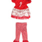 American Fashion World Candy Cane Tutu Christmas Outfit for 18-Inch Dolls | Premium Quality & Trendy Design | Dolls Clothes for Popular Brands