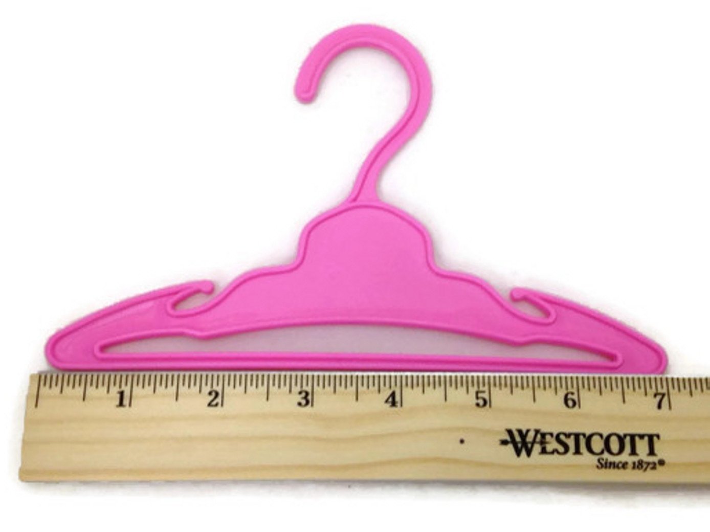 Doll Hangers 12 Pink for 18 Inch Doll Clothes Girl, Doll Accessories