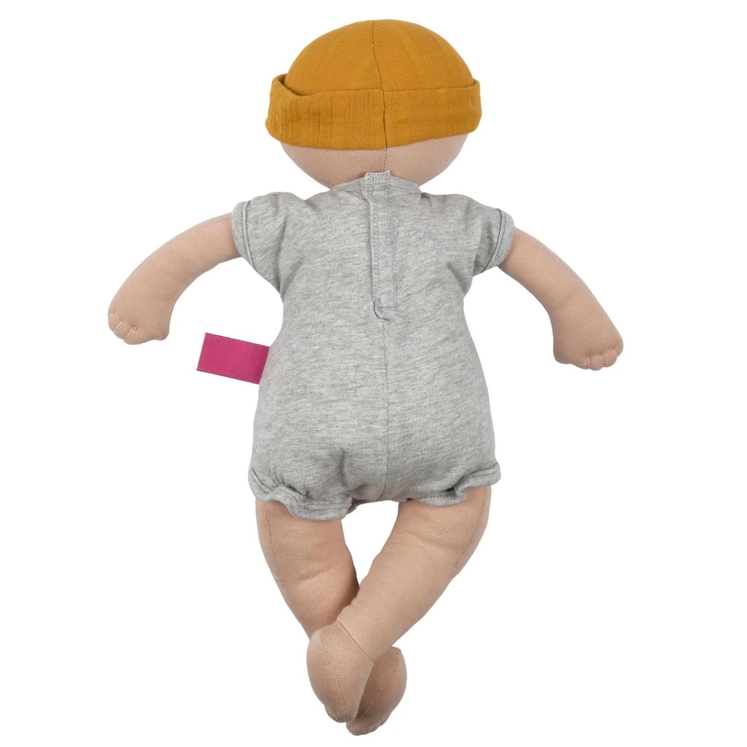 Tikiri Toys Bonikka Baby Kye Doll Organic 100% Cotton OE100 Certified (Gray)