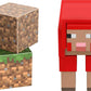 Minecraft Craft-A-Block Sheep Figure, Authentic Pixelated Video-Game Characters, Action Toy to Create, Explore and Survive, Collectible Gift for Fans