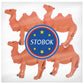 STOBOK Camel Models Miniature Camel Figurine Animal Model Desktop Ornaments, Pack of 4