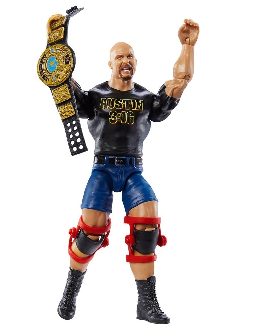 WWE Champions 2024 Wave 2 Stone Cold Steve Austin with Attitude Era Title Action Figure