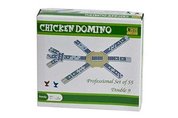 Professional Color Dot Chicken Dominoes with Centerpiece & Marker