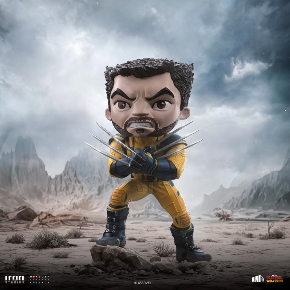 Iron Studios Collectible Statue Art Scale 1/10 Wolverine (Unmasked) - Minico Polystone Resin Multicolor 5.5 inches
