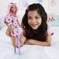 Barbie Fashionistas Doll #189 with Pink Hair & Prosthetic Leg Wearing Floral Dress & Accessories Including Sneakers & Sunglasses