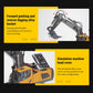 RCTRORCARY Remote Control Excavator Digger with Lights and Sound Effects, 1:20 2.4G 11CH Alloy Construction Vehicles, 360° Rotation Construction Car