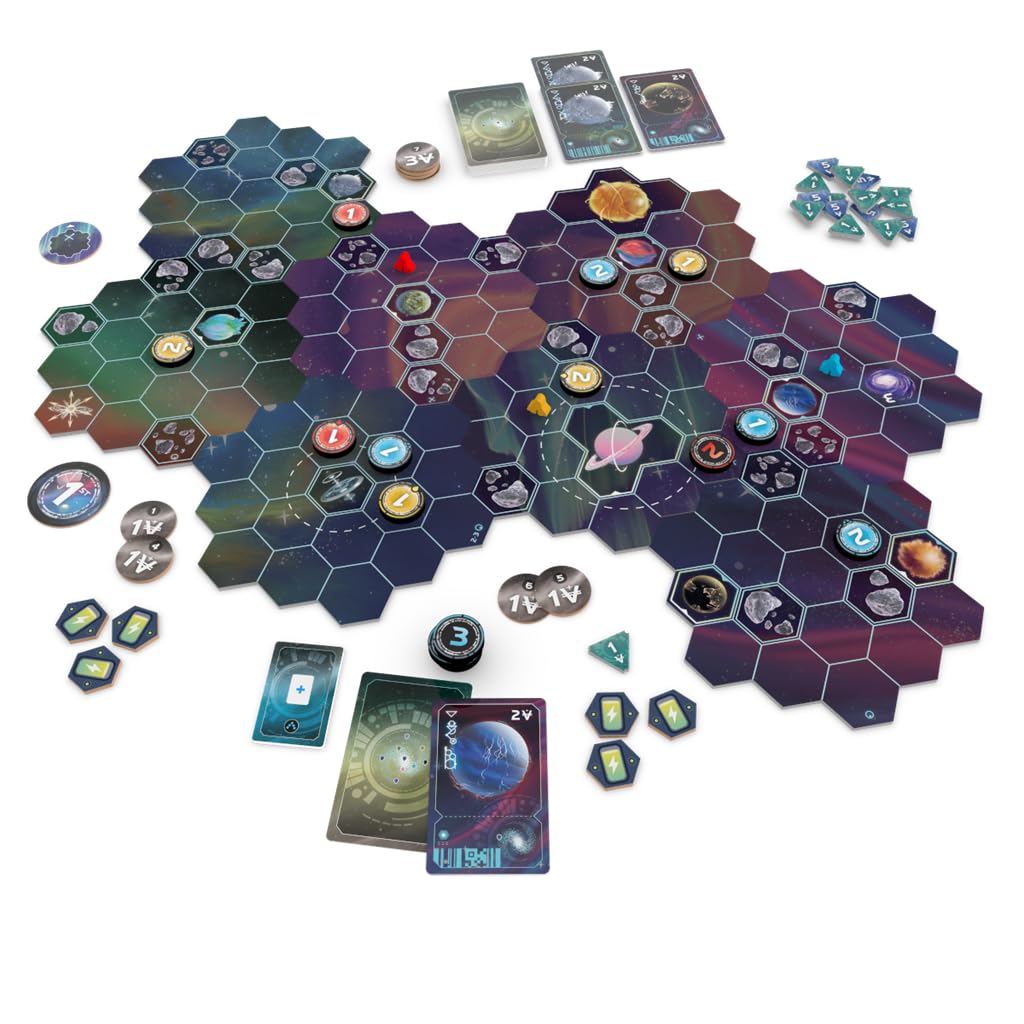 AEG Wormholes | Connect the Galaxy, Warp Ships | Science Fiction Space Exploration Modular Pick-Up and Deliver Board Game | 1-5 Players | Ages 10+