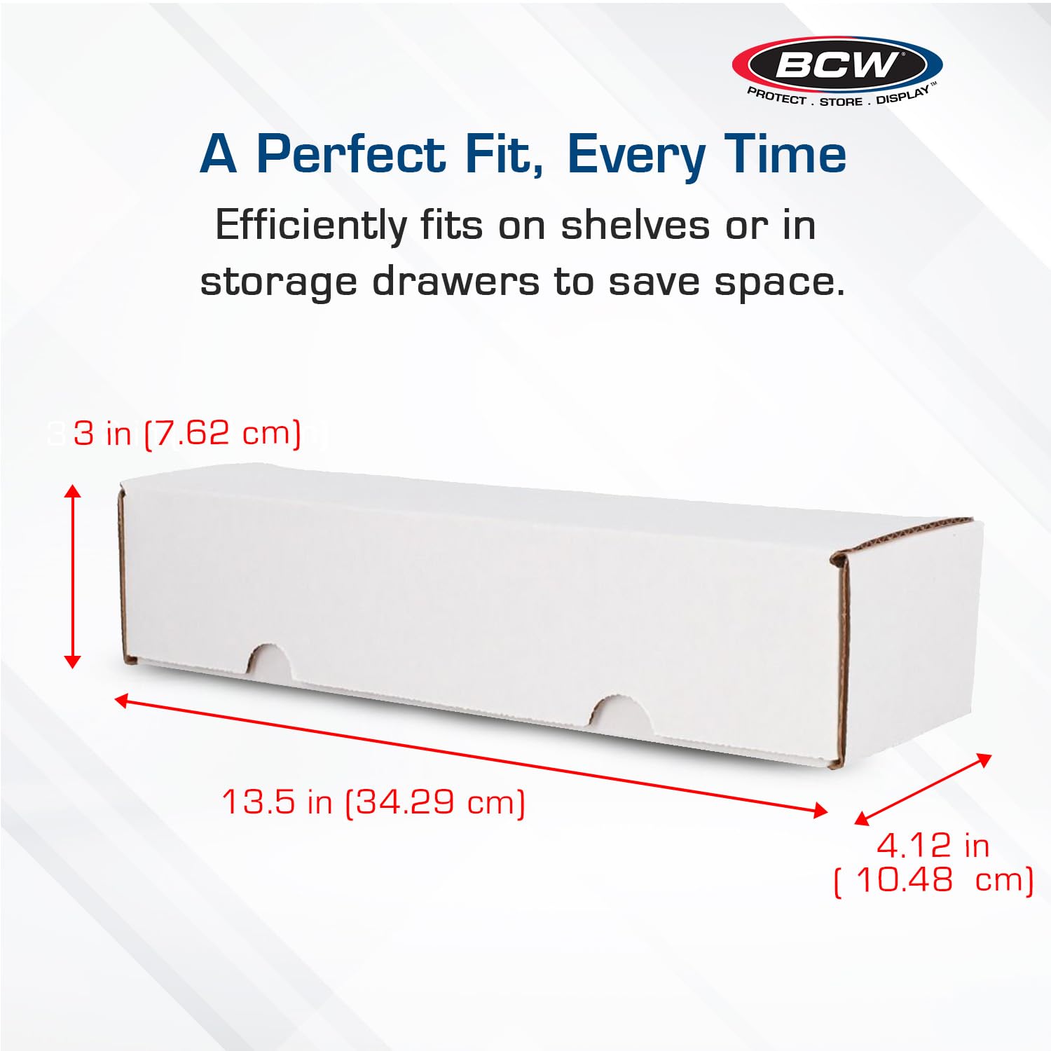 BCW Single Row Gaming Card Storage Box - 2ct | 1000 Count Card Holder Box | Corrugated Paper Cardboard Holder | Card Storage Box For Bulk CCG Card