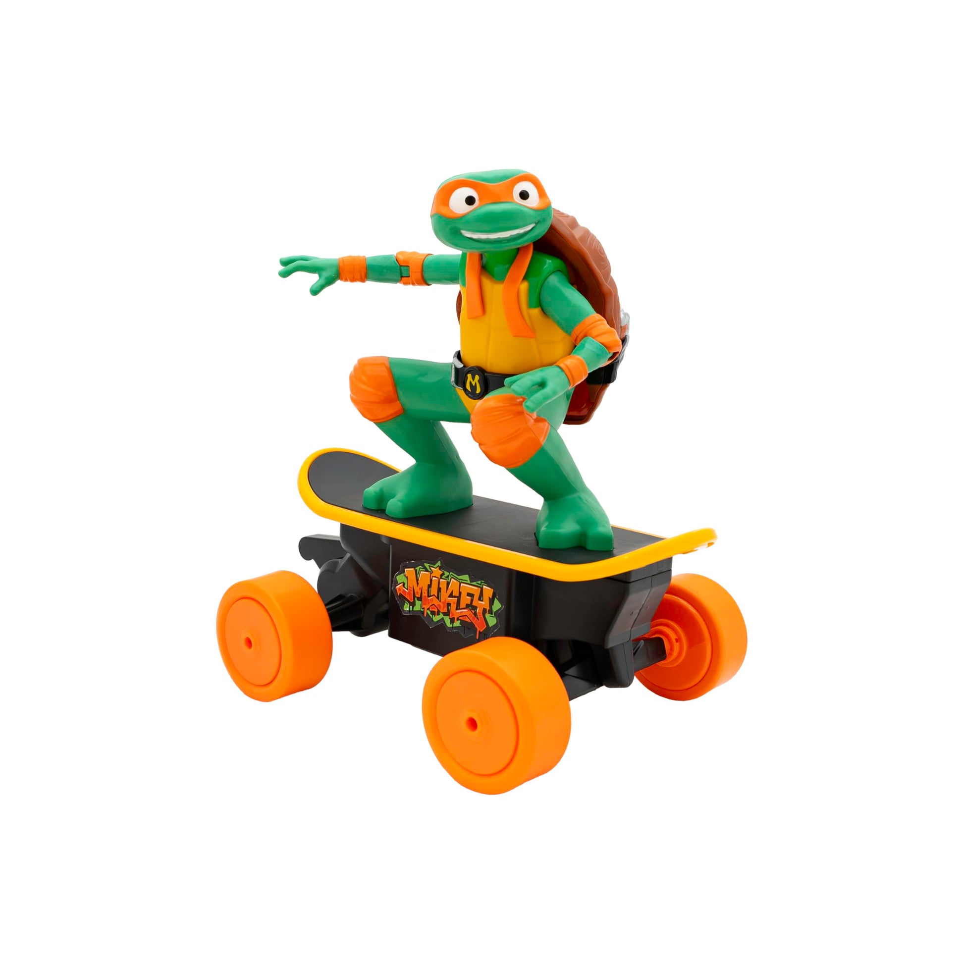 Teenage Mutant Ninja Turtles Mikey Cowabunga Skate RC Car Toy, Imitates Real Skate Tricks, Ages 5+