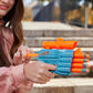 Nerf Elite 2.0 Prospect QS-4 Blaster, 8 Official Nerf Elite Darts, 4-Dart Blasting, Nonremovable Targeting Scope, Pull-Back Priming