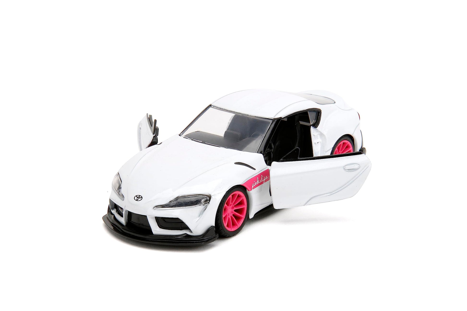 Jada Pink Slips 1:32 W1 2020 GR Toyota Supra Die-Cast Car, Toys for Kids and Adults(White)