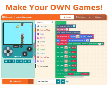 BrainPad Arcade, Create Games with Microsoft MakeCode Arcade, Using a Web Browser