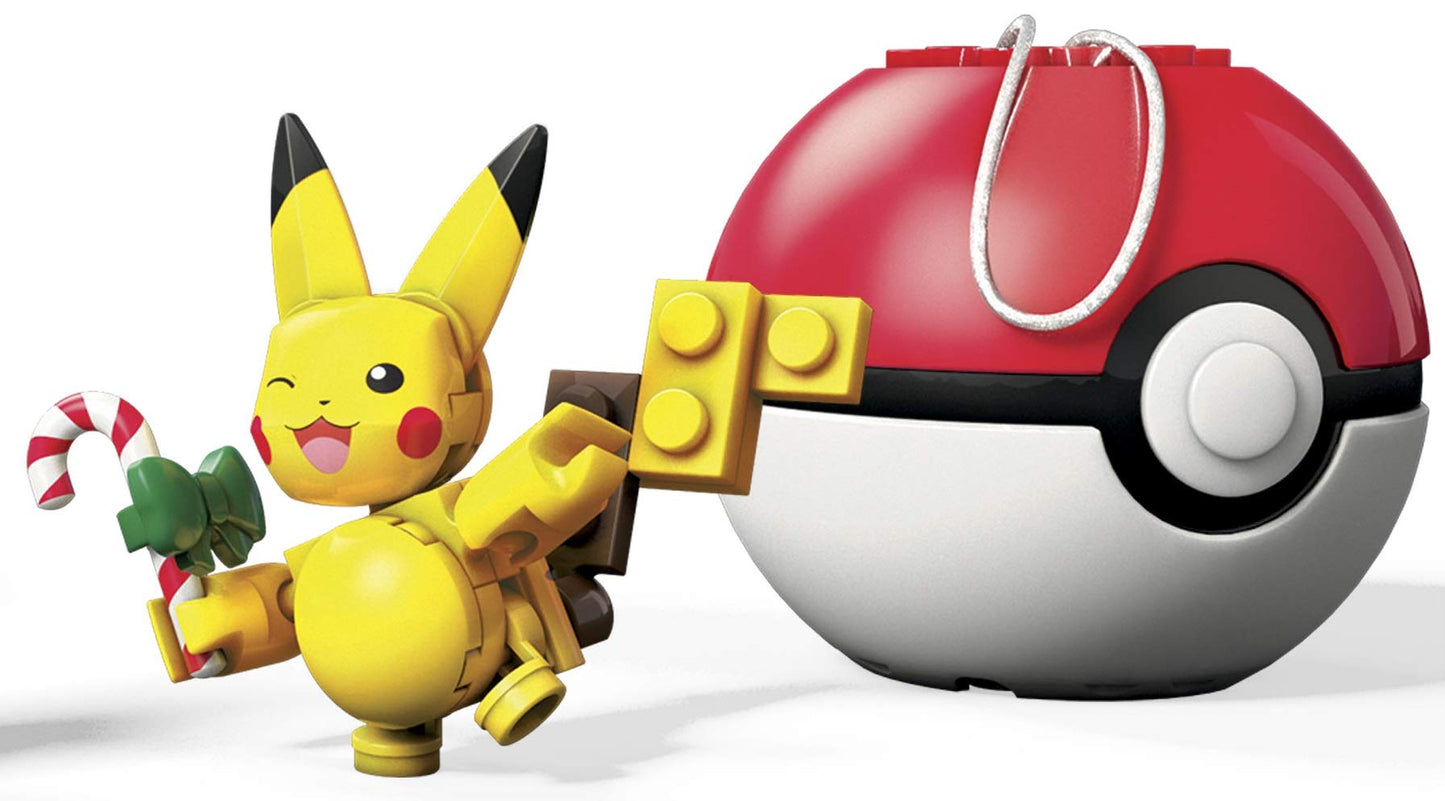 Mega Construx Pokemon Candy Cane Pikachu Building Set