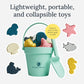 Pop 'N Go Sea Creatures Beach Toys, 8 Piece Silicone Toddler Sand Toy Set