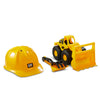 Cat Construction Wheel Loader Sand Set with 10 Inch Cat Loader, Cat Hard Hat and Sand Tools