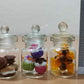 3pc Miniature Food Chocolate Cake Candy Cookie Dollhouse Cake in Clear Glass Mini Bottle Fruit Food #MF091