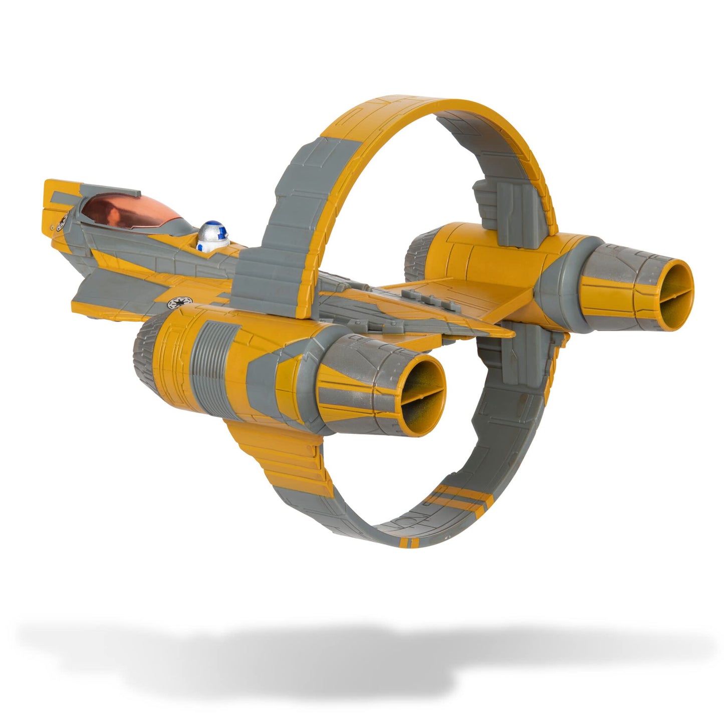 Star Wars Micro Galaxy Squadron Anakin Skywalker's Jedi Starfighter - 5-Inch Starfighter Class Vehicle with Two 1-Inch Micro Figure Accessories