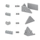 Newbeoding Classic Building Bricks, 340 Pcs Masonry Profile Bricks Wall Bricks Blocks, Compatible with Major Brands Parts and Pieces, Creative