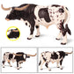 FLORMOON Animal Figures Realistic Texas Longhorn Bull Plastic Early Educational Toys Cupcake Topper Party Gift for Kids 3+ Year Old(Male)