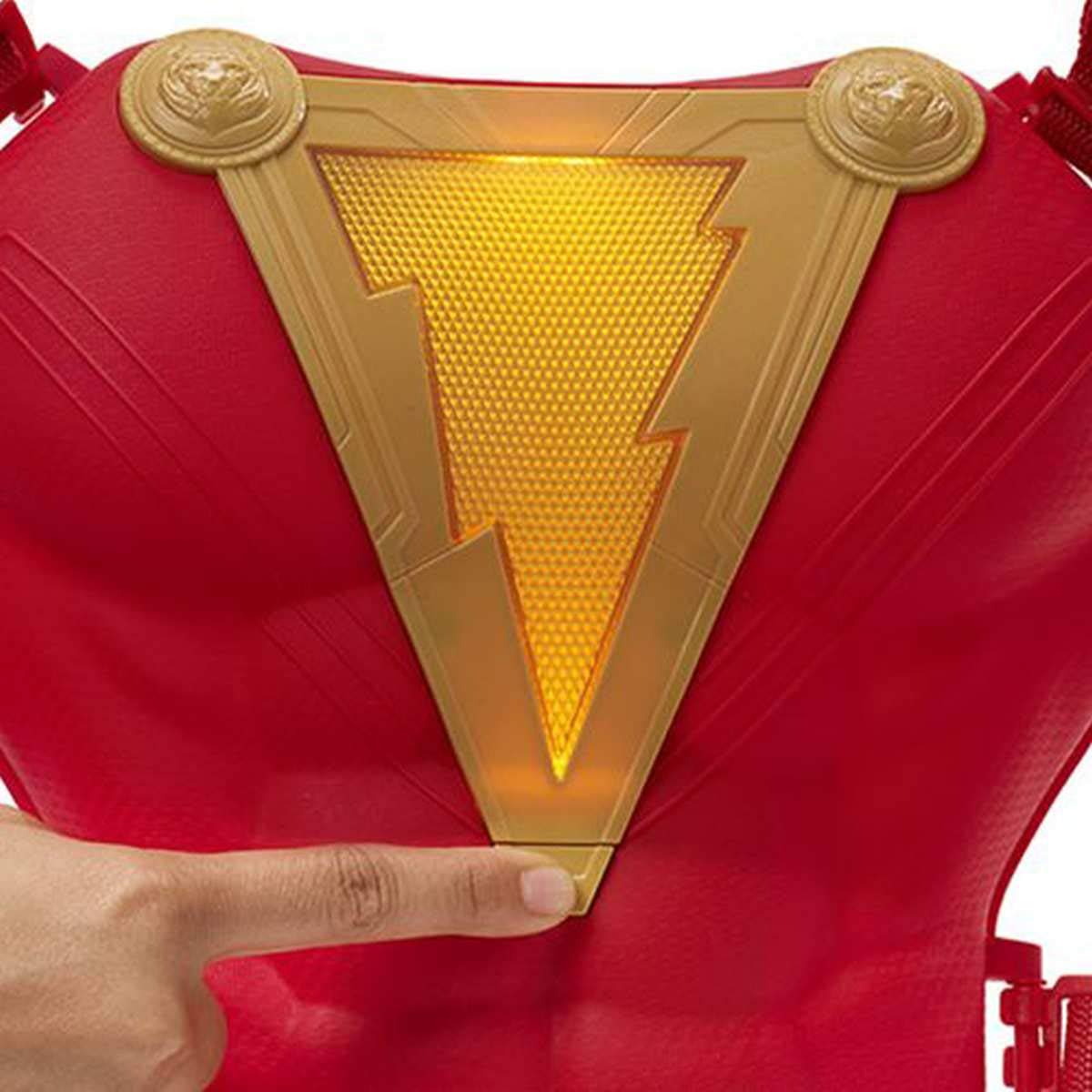 Mattel DC Comics Shazam Light up Chest Piece with Battle Sounds, Kids' Super Hero Costume and Role Play, Ages 4 and up