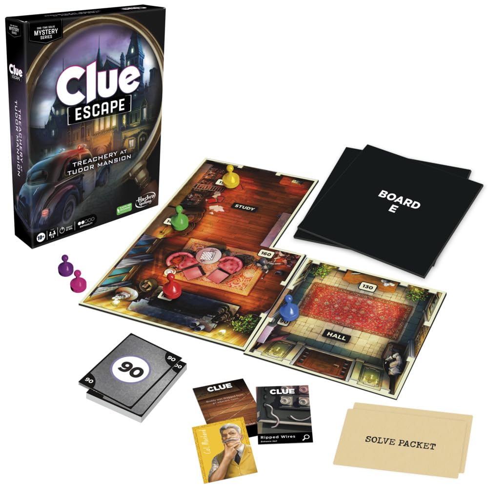 Hasbro Gaming - Clue Treachery at Tudor Mansion