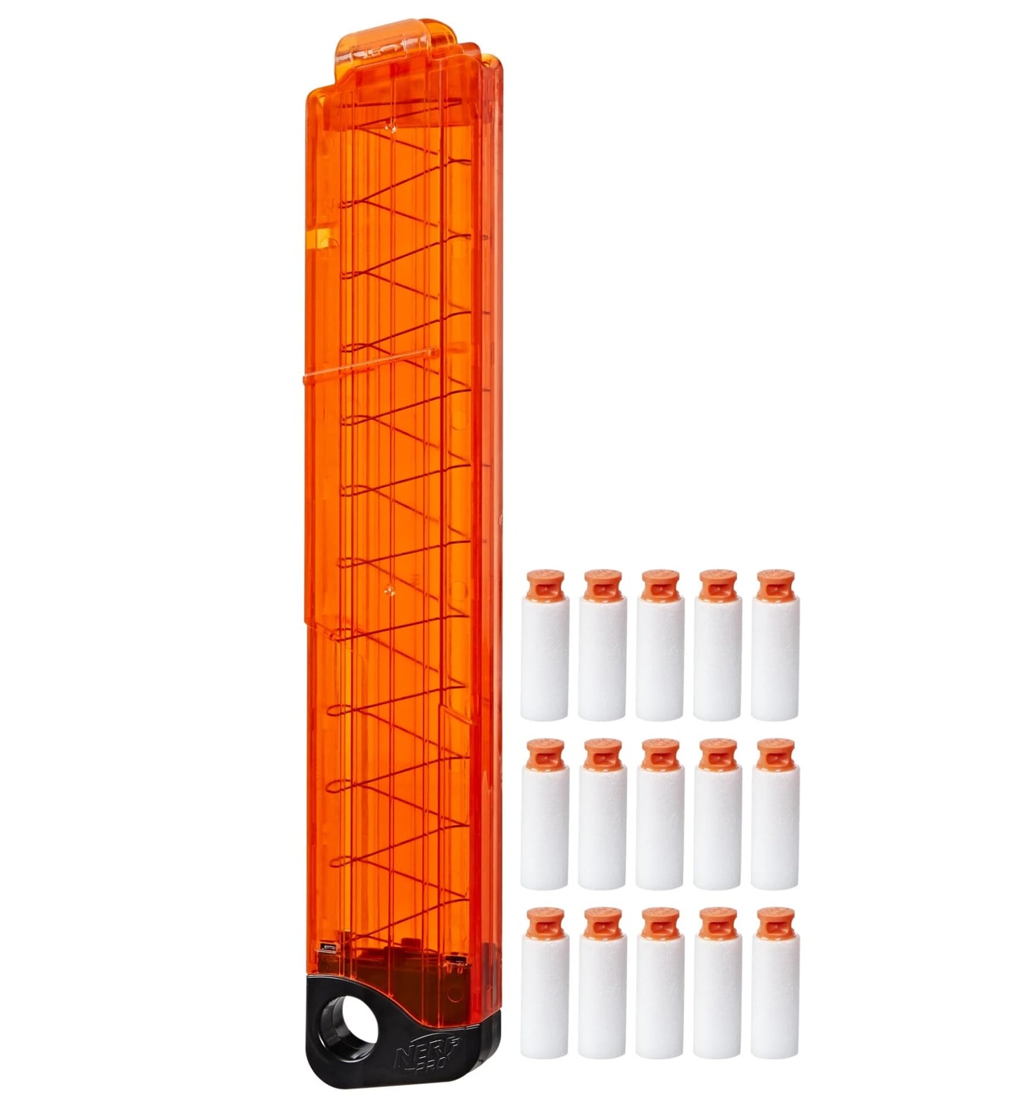 Nerf Pro Half-Length Dart Magazine, 15 Nerf Pro Half-Length Darts, 14+