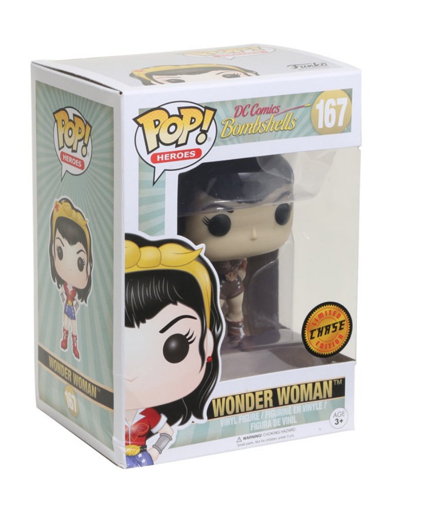 FunKo POP! Heroes DC Comics Bombshells: Wonder Woman Limited Edition Chase VERIANT Toy Action Figure