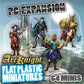 Arcknight Flat Plastic Miniatures: PC Expansion; 64 Unique Player character - Themed Minis for DND 5e and Pathfinder; Affordable, Skinny Figurines