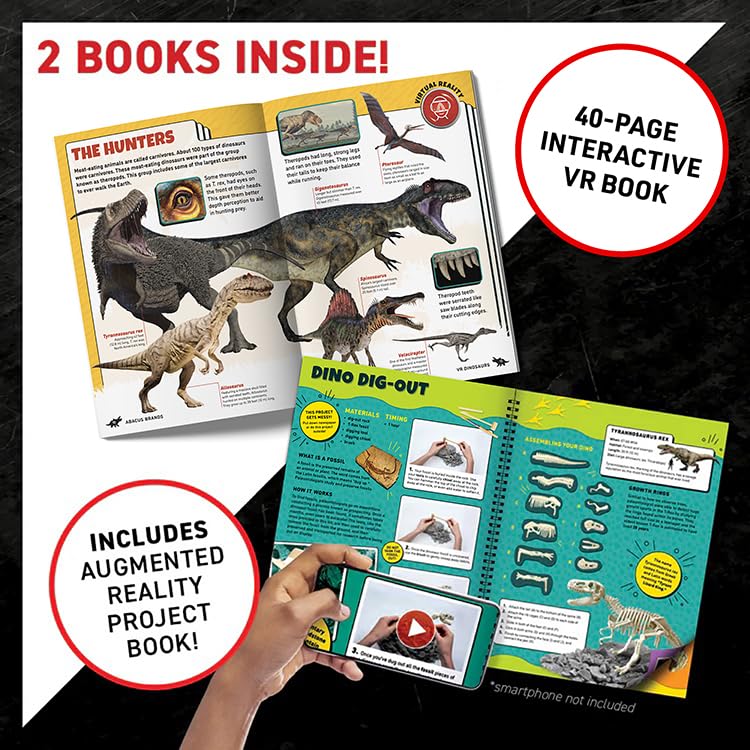 Abacus Brands Professor Maxwell's VR Dinosaurs - Kids Science Kit Ages 7+