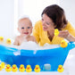 Bath Duck Toys 12 PCS Yellow Rubber Ducks Squeak & Float Ducky Baby Shower Pool Toy for Toddlers Kids Boys Girls