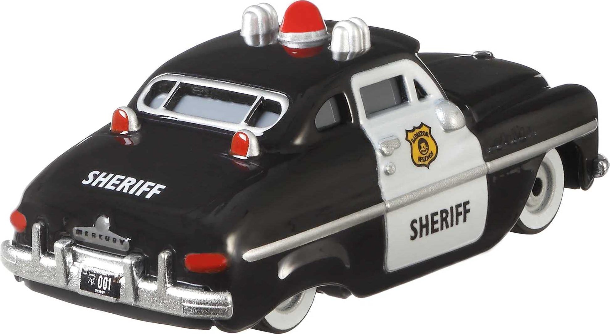 Disney Cars Sheriff, Miniature, Collectible Racecar Automobile Toys Based on Cars Movies, for Kids Age 3 and Older, Multicolor