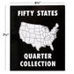 Current Collector 50 States Quarter Album - 1999-2009 Hard Cover United States Coin Collection Holder & Display Book, American History, Fun &