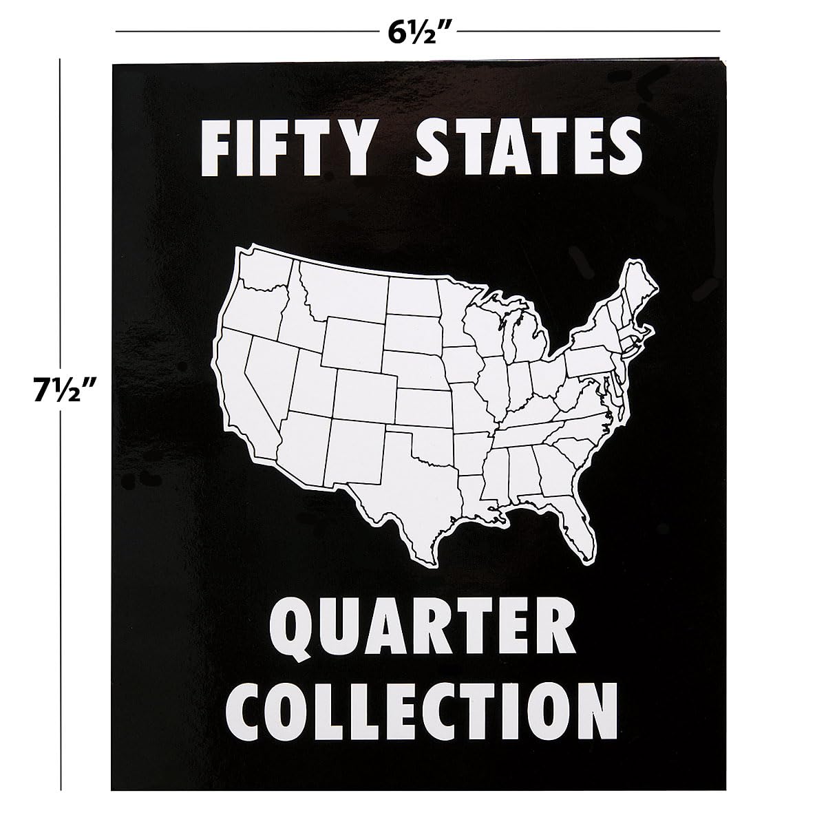 Current Collector 50 States Quarter Album - 1999-2009 Hard Cover United States Coin Collection Holder & Display Book, American History, Fun &