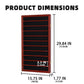 DisplayGifts Military Challenge Coin Display Case Poker Chips Holder Wall Cabinet Showcase Rack Stand Mahogany Finish