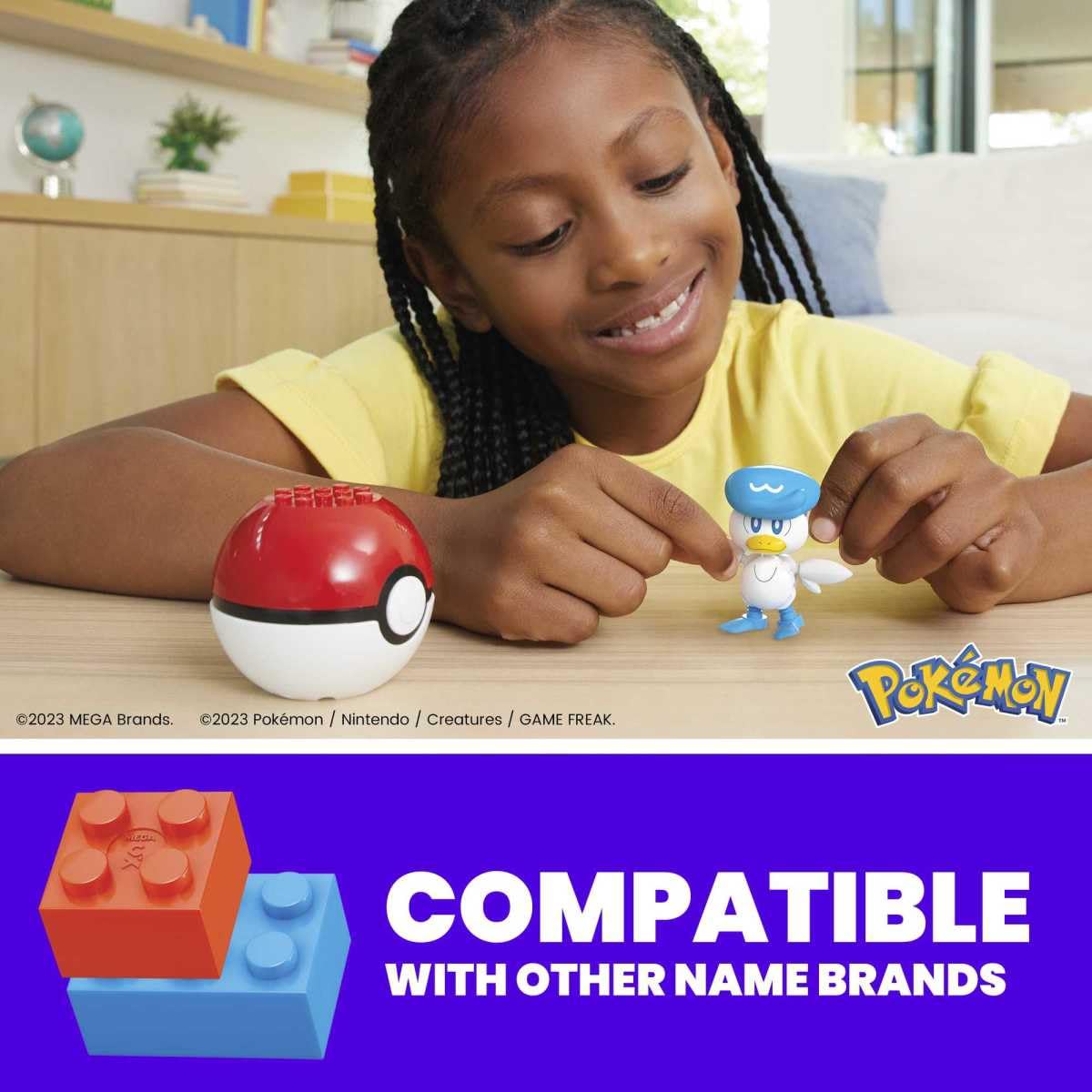 MEGA Pokémon Collectible Pokeball Building Toy from Quaxly for Kids Ages 6 and Up