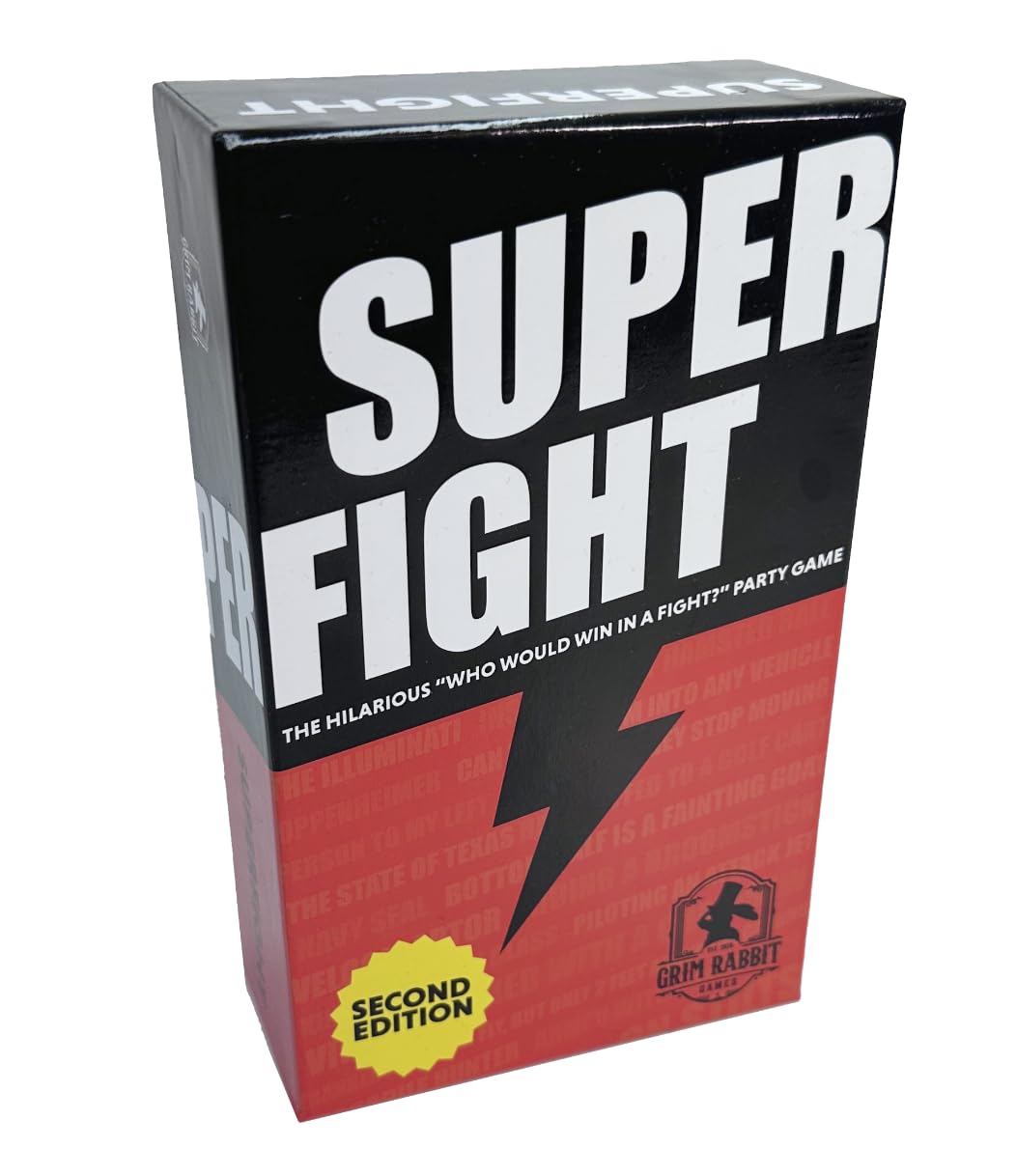 Grim Rabbit Superfight 2nd Edition - Absurd Arguments Party Card Game | Funny Adult Card Game with New Cards, Dice & Hilarious Debates