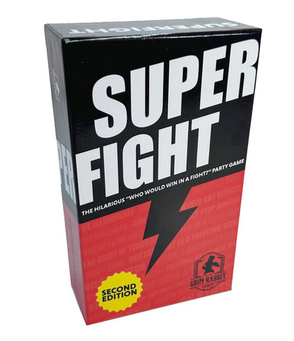 Grim Rabbit Superfight 2nd Edition - Absurd Arguments Party Card Game | Funny Adult Card Game with New Cards, Dice & Hilarious Debates