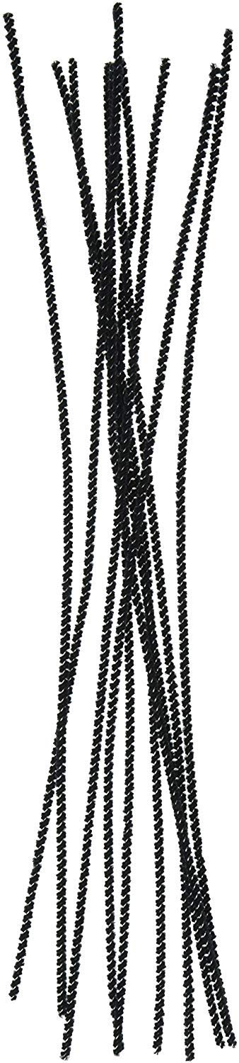 Chenille Stems 3mm 12" 25/Pkg-Black