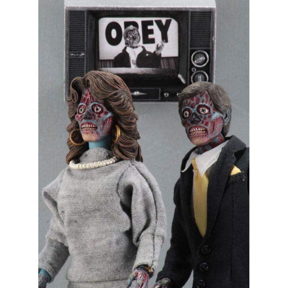 NECA They Live: Aliens 8 Inch Retro Action Figure 2 Pack