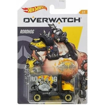 Hot Wheels Overwatch Car Series Die?Cast 5?Pack Bundle- Tracer, Soldier:76, Reinhardt, D.Va & Roadhog | Licensed Blizzard Collectible | 1:64 Scale
